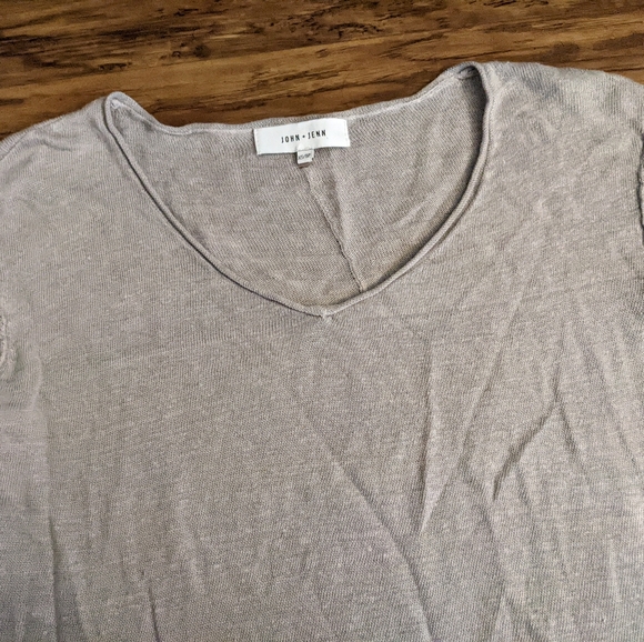 Anthropologie John & Jenn Gray Linen Crop Top - Picture 6 of 15